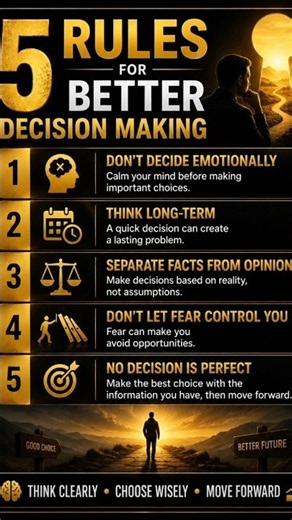 5 Rules for Better Decision Making | Think Clearly, Choose Wisely