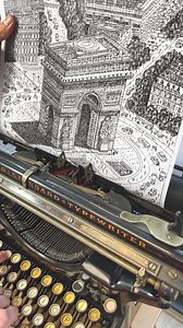 On vous l'avait présenté dans un de nos numéros, (re)découvrez le travail incroyable de @jamescookartwork qui réalise des illustrations... à la machine à écrire ! (On vous conseille vivement de regarder cette vidéo avec le son 😌) #illustration #inspiration #asmr #flow #flowmagazine #flowfr | Flow Magazine France