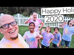 Happy Holi 2020 from 2 in a Zoo // Indian-American Family Celebrates Festival of Colors