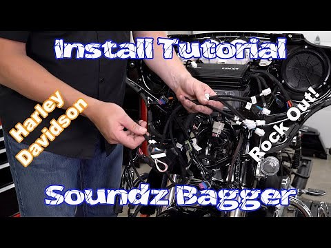 Install Soundz Bagger Audio Front Fairing Amplifier & Speakers on Harley Touring 2014 & Newer