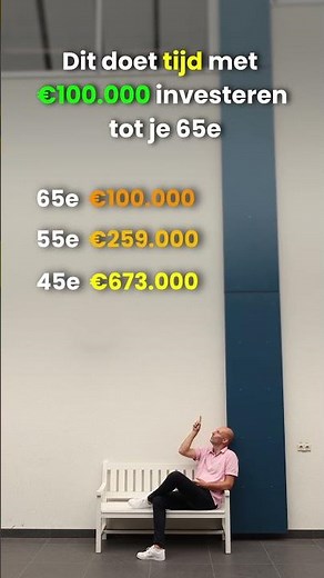 Dit doet tijd met €100.000 investeren tot je 65e