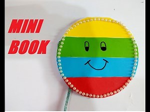 Mini book |How to make circle mini book |DIY mini note books| circle mini book