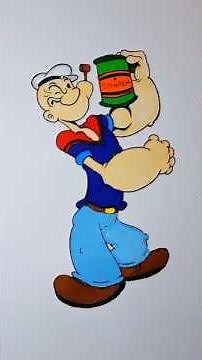 Coloring POPEYE the Sailor Man! 💪 The UNIQUE Hero and His Spinach Power
