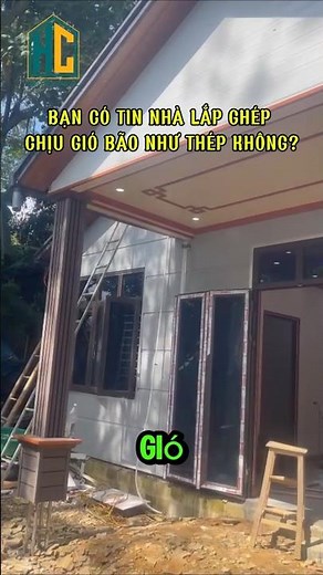 Sức bền của nhà lắp ghép như thế nào khi đứng trước cơn bão #NHALAPGHEP2025 #nhalapghep