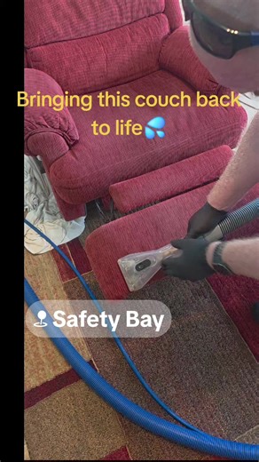 Deep upholstery cleaning in action. Removing built-up dirt, oils and stains to bring this couch back to life. Servicing homes across Perth. #upholsterycleaning #perthcleaner #carpetcleaning #perthservices #deepclean