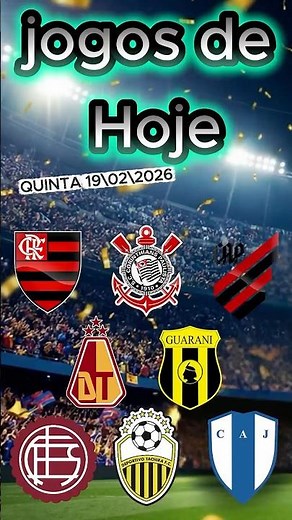 JOGOS DE HOJE | BRASILEIRÃO 2026 | QUINTA 19/02/2026 | ONDE ASSISTIR OS JOGOS DE HOJE