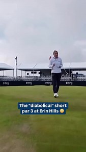 Mel Reid gives a tour of the vicious par 3 9th hole at Erin Hills for this week’s U.S. Women’s Open. 👀🔎 | Golf Channel