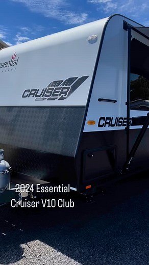 Perfectly made for a couple who love to travel !! 2024 Essential Cruiser V10 Club Caravan 22’10” Was - $89,990 -> Now - $84,990 External Features: - 1 x 100ah Lithium Battery - 1 x 210W Solar Panels - 2 x 9kg Gas Bottles - 2 x 95Lt Fresh Water Tanks - Black Hawk Reverse Camera - Composite Smooth Sides - Mushroom Digital Antenna Internal Features: - Club Lounge Seating - 3.5kg Top Loader Washing Machine - Dometic Reverse Cycle Air-con - Dometic 188Lt 3 Way Fridge - Full Oven, Griller & Cooktop - 
