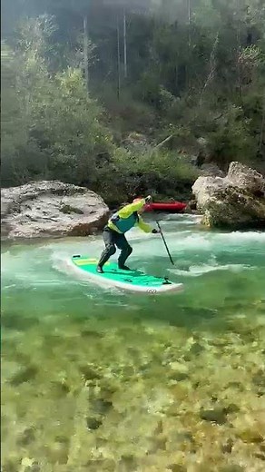 Rocking the rapids on the Soca River, Slovenia
