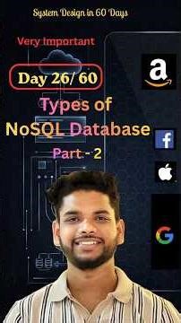 Types of NoSQL Databases 🔥 Column Family vs Graph Explained (Day 26) #systemdesign #shorts