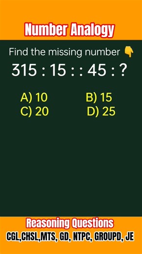 Analogy रीज़निंग | Number Analogy |Reasoning Classes for SSC CGL GD Exam| Missing Number|