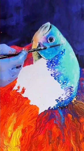 AMAZING FLUID ART IDEAS!🤩Dutch Pour #shorts #fluidart #acrylicpainting #creative #art #abstractart