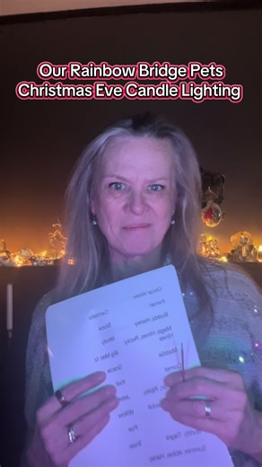 Rainbow Pet Candle Lighting Tribute on Christmas Eve