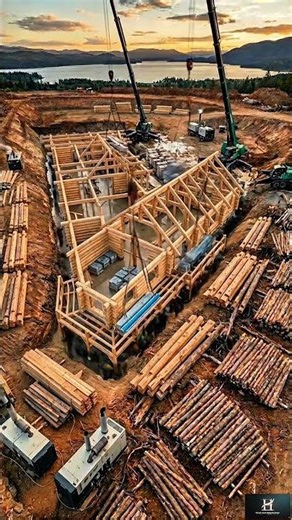 Inside a $5M+ Massive Log Mansion with Breathtaking Lake Views! 🌲🏠