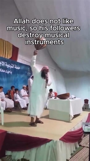 Destroy musical instruments Allah Hates music 🎶🎶 | David Stephens