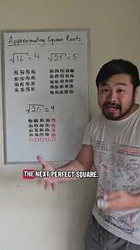 How to visually approximate square roots