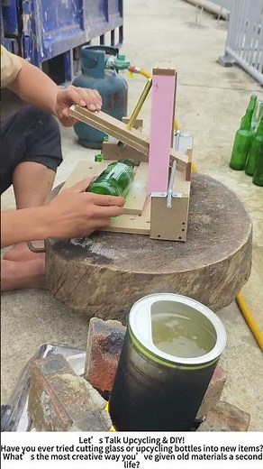 DIY Glass Cup – Upcycling a Beer Bottle with a Cutter! 🍺