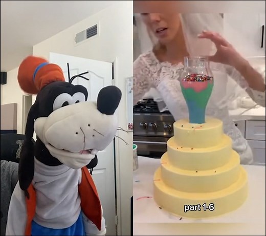 Goofy and pals react to a cake video where things definitely happen: Part 1 Watch part 2 here: https://www.facebook.com/watch/?v=427487109570178 | Brock Baker