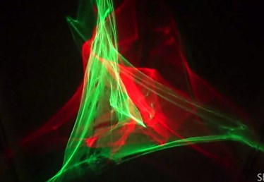 Mini DJ Rechargeable Laser Lights, RGB Aurora Effect Projector USB for Home Disco Party Show Outdoor Stage DJ Dance Car Garden Holiday Portable Lights DP4-A-Black