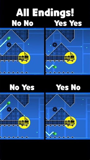 Verity Do You Love Me All Endings in Geometry Dash!