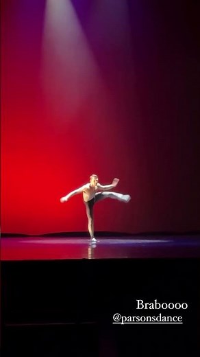 Joe Cyranski (Parsons Dance Company) in an excerpt from David Parsons’ “Balance of Power” solo