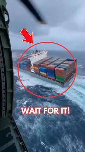 Cargo Ship Sinks in Violent Storm Caught From Rescue Helicopter