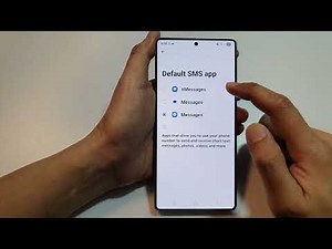 How to set the default SMS app on Galaxy S25 Ultra