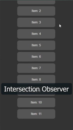 Animate on scroll using Intersection Observer #webdev #shorts