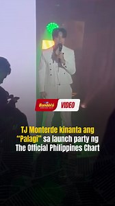 PANOORIN: TJ Monterde naghandog ng kanta sa launch party ng #TheOfficialPhilippinesChart. Kinanta niya riyan ang hit song na “Palagi,” na itinanghal na Top Top Local Song of the Year 2024 sa mismong event. | via Pauline del Rosario/BANDERA BASAHIN: https://inqnews.net/BINITJPHChart | Bandera