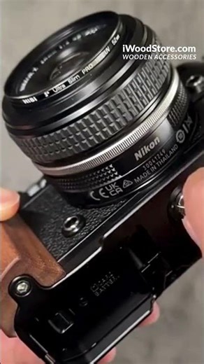 Premium Wooden Handgrip for Nikon Zf Ergonomic L Shape with Arca Swiss Base #iwoodstore #nikonzf