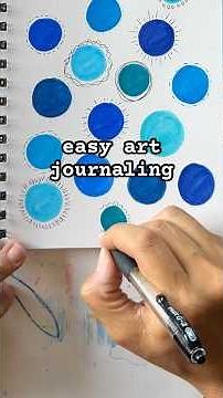 Easy Art Journaling Idea That Was Relaxing | Process Result #dailyart #stressrelief