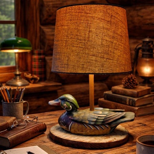 Colorful Duck Decoy LAMP. Sportsman Decor. Hunting Decor. Upcycled Bydejadesigns. - Etsy