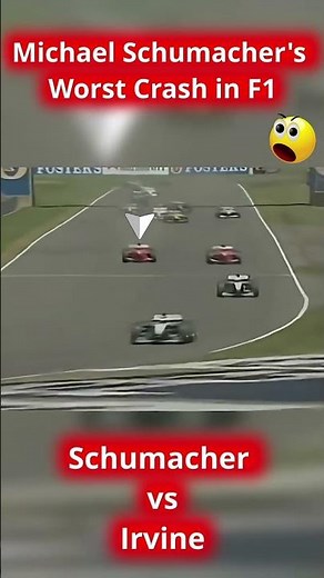 Michael Schumacher’s Most Terrifying Crash #f1 #f1shorts #michaelschumacher