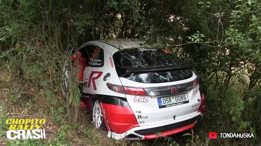 ⚠️Honda Civic Type-R CRASH to the trees!! Silmet Rally Příbram 2025 Bradna Martin - Rejfková Š. // Honda Civic Type-R FN2 🎥 Tonda Huska | Chopito Rally
