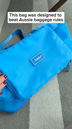 This bag was made to beat Aussie baggage rules 💼 No more getting caught at the gate or coughing up $70 just to bring your own stuff. The Foldie slides under the seat, skips the fees, and still fits enough for a 5–7 day trip. It’s got an expandable bottom for extra room and smart compartments to keep everything sorted. 🎯 Don’t wait — Aussies are snapping it up. Grab yours while you can! | The Foldie