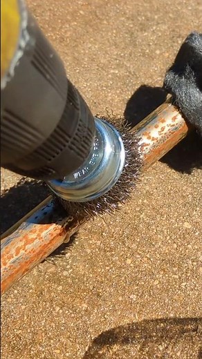 Removing rust from shower curtain rod