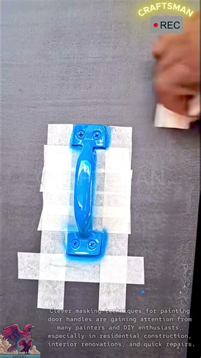 Smart Door Handle Masking for Painting #shorts #viral #tools #machine