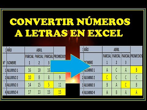 COMO CONVERTIR NUMEROS A LETRAS EN EXCEL