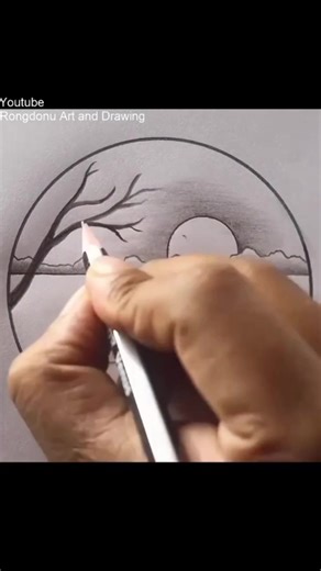 Scenery drawing trick | Artiss55