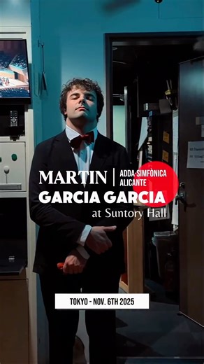 Martin Garcia Garcia on Instagram: "A great experience once more in Tokyo, at the legendary Suntory Hall. Chopin 2nd Concerto was on the menu, and it was one of my greatest memories on a stage ever. Thanks to ADDA Sinfonica for their work and dedication, and Maestro Josep Vicent for his endless enthusiasm and diligence. Thanks to @noanaoon for her camera/editing skills. #piano #classicalmusic #concert #vlog #music"