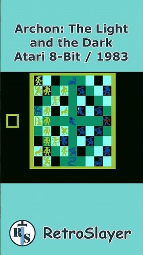 Archon: The Light and the Dark Gameplay Atari 8 Bit