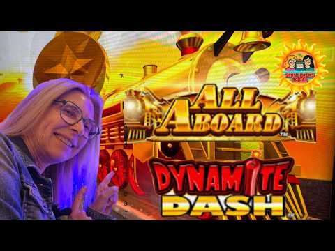 All Aboard Gold Express #slotsisterssocal #allaboardslotmachine #casino