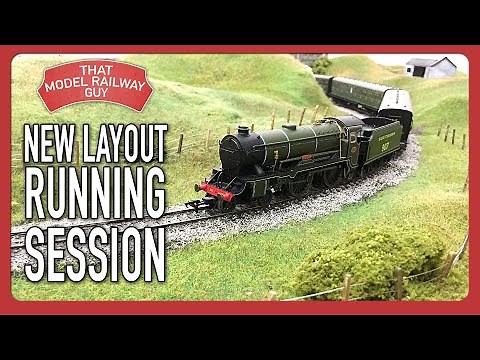 First Running Session On The Modular Model Railway Layout!