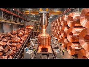Inside the World’s LARGEST Copper FACTORY - From RAW rock to 99.99% PURE Copper