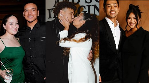 Bo Naylor's girlfriend Jackie turns heads at Josh Naylor's wedding; Steven Kwan's fiancee Samantha, Cade Smith's wife Elizabeth react