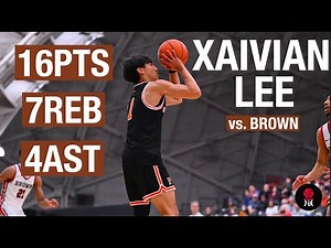 Xaivian Lee 16PTS 7REB 4AST vs Brown: Princeton MBB Highlights
