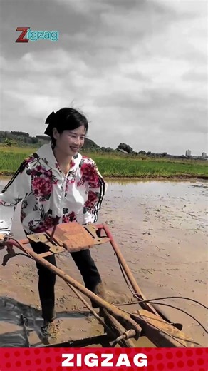 Compact Walking Tractor Power Tiller for Efficient Rice Field Cultivation