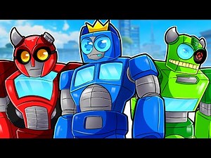 TRANSFORMER RAINBOW FRIENDS! (Optimus Prime vs Megatron)