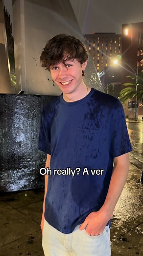 Wet guy arriving home: funny boyfriend wet from rain joke