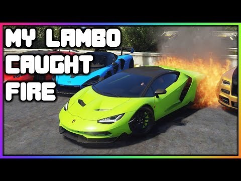 GTA 5 Roleplay - My New Lamborghini Caught Fire! - RedlineRP